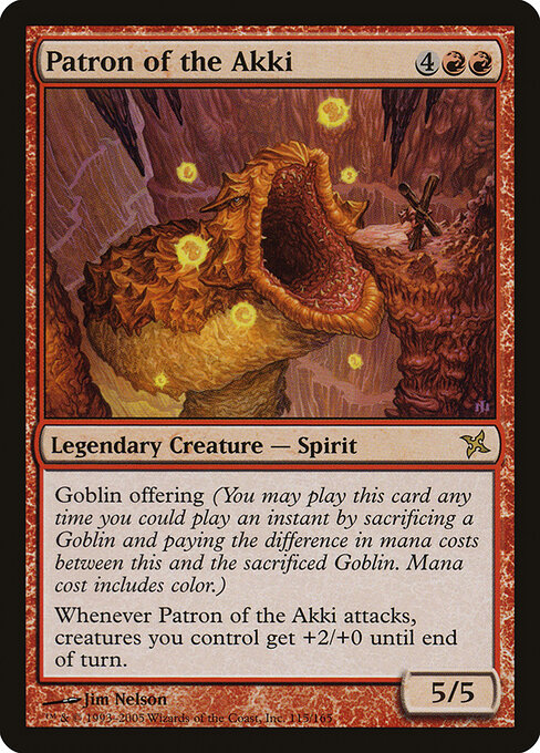 Patron der Akki (Patron of the Akki) - Betrayers of Kamigawa (#115) - Illustrated by Jim Nelson - Magic: The Gathering Card
