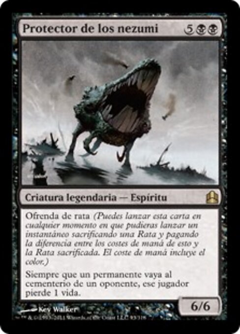 Patron der Nezumi (Patron of the Nezumi) - Commander 2011 (#93) - Illustrated by Kev Walker - Magic: The Gathering Card