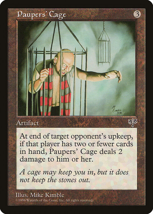 Paupers' Cage - Mirage Magic card