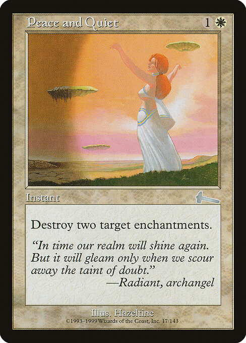 Peace and Quiet - Urza's Legacy Magic card
