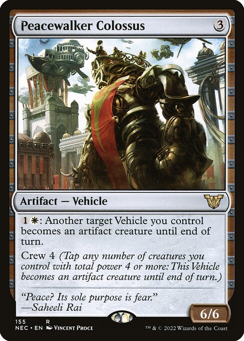 Peacewalker Colossus - Neon Dynasty Commander (#155) - Illustrated by Vincent Proce - Magic: The Gathering Card