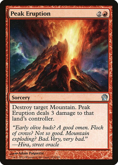 Peak Eruption - Theros Magic card