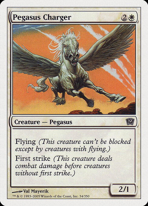 Pegasus Charger - Ninth Edition Magic card