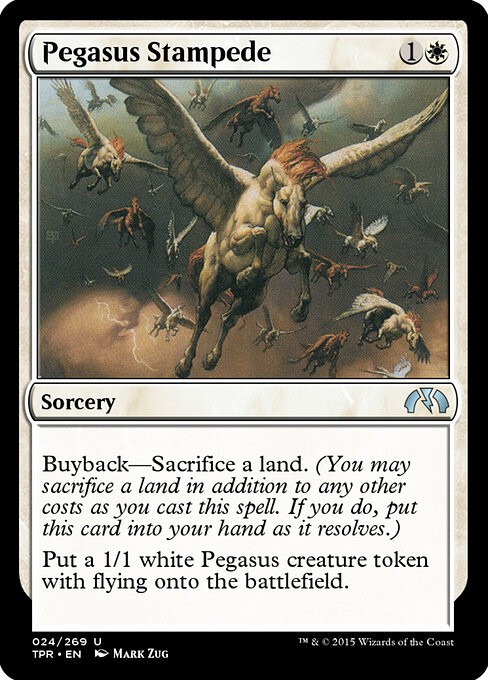 Pegasus Stampede - Tempest Remastered Magic card