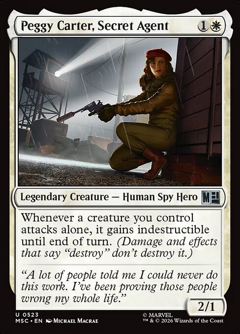 Peggy Carter, Secret Agent - Marvel Super Heroes Commander Magic card