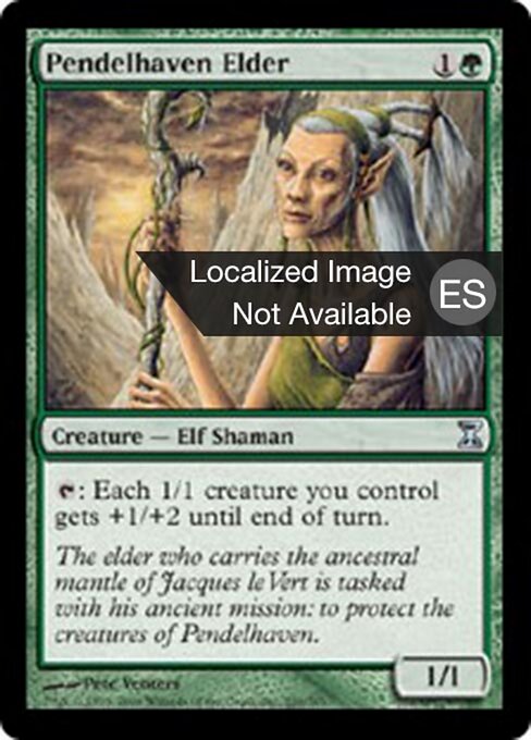 潘得庇护地长老 (Pendelhaven Elder) - Time Spiral (#209) - Illustrated by Pete Venters - Magic: The Gathering Card