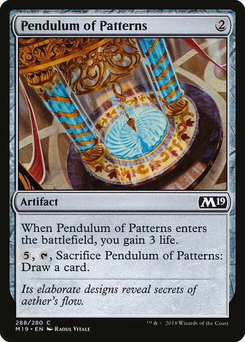 Pendulum of Patterns - Core Set 2019 Magic card