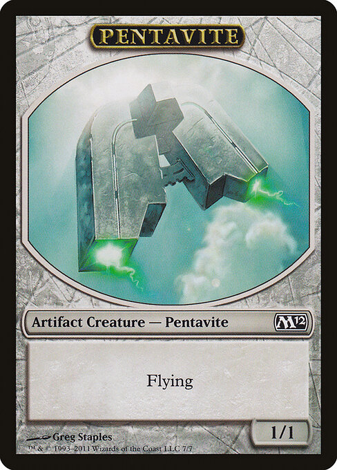 Pentavite - Magic 2012 Tokens (#7) - Illustrated by Greg Staples - Magic: The Gathering Card
