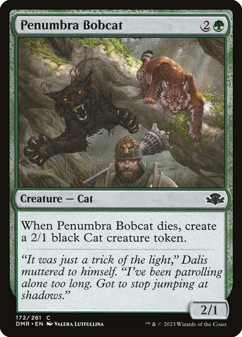 Penumbra Bobcat - Dominaria Remastered Magic card