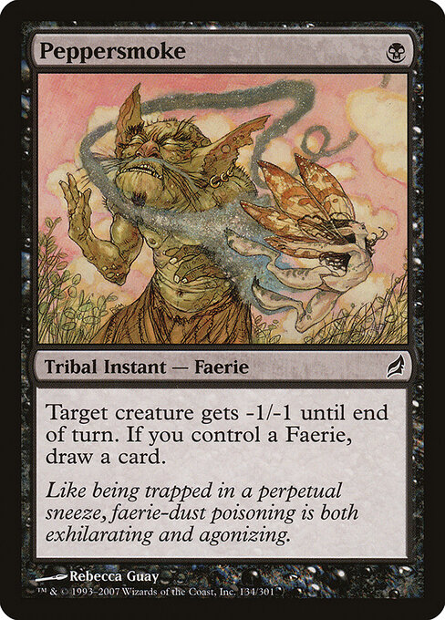 Перцовый Дым (Peppersmoke) - Lorwyn (#134) - Illustrated by Rebecca Guay - Magic: The Gathering Card