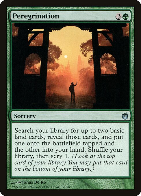 머나먼 여행길 (Peregrination) - Born of the Gods (#132) - Illustrated by Jonas De Ro - Magic: The Gathering Card