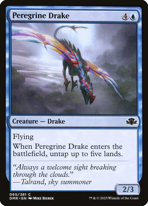 Peregrine Drake - Dominaria Remastered Magic card