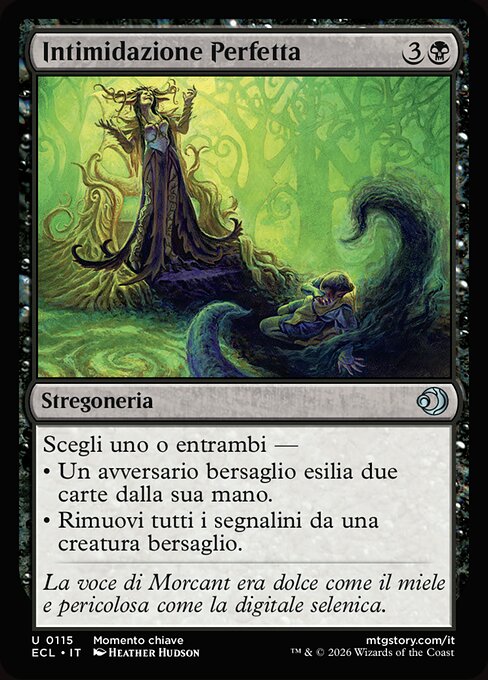 Intimidación perfecta (Perfect Intimidation) - Lorwyn Eclipsed (#115) - Illustrated by Heather Hudson - Magic: The Gathering Card