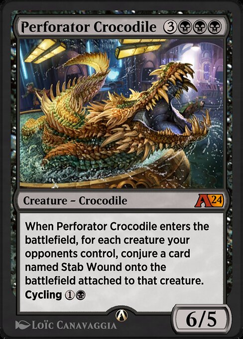 Perforator Crocodile art by Loïc Canavaggia