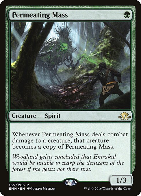 Permeating Mass - Eldritch Moon (#165) - Illustrated by Joseph Meehan - Magic: The Gathering Card
