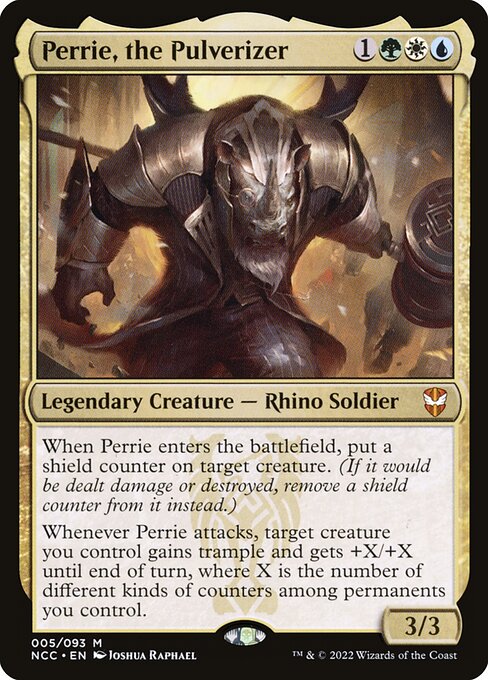 Perrie, the Pulverizer - New Capenna Commander Magic card