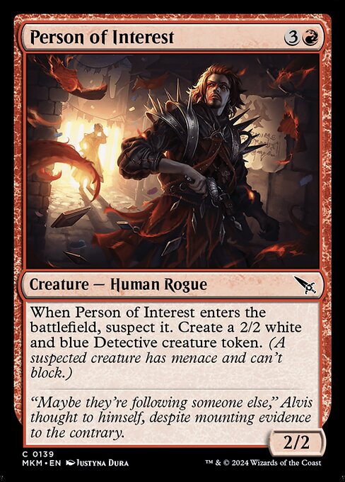 Person of Interest - Murders at Karlov Manor Magic card