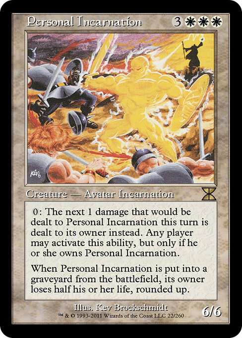 Personal Incarnation - Masters Edition IV (#22) - Illustrated by Kev Brockschmidt - Magic: The Gathering Card