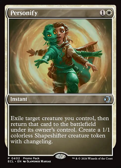 Personify - Lorwyn Eclipsed (#402) - Illustrated by Slawomir Maniak - Magic: The Gathering Card