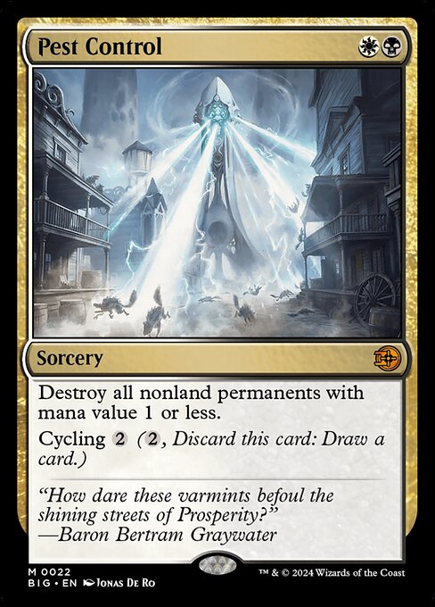 Pest Control - The Big Score Magic card