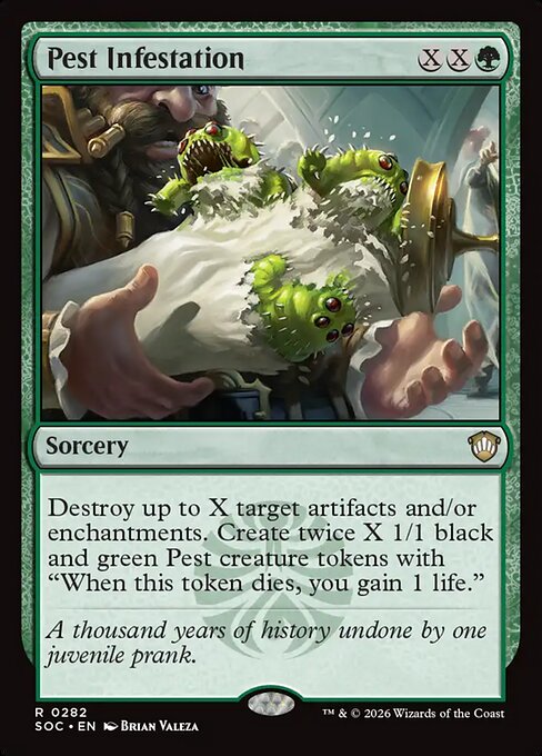 Pest Infestation - Secrets of Strixhaven Commander Magic card