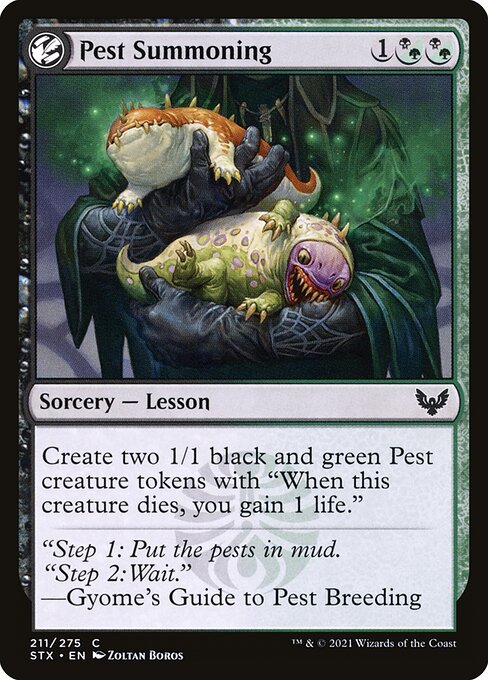 Pest Summoning - Strixhaven: School of Mages Magic card