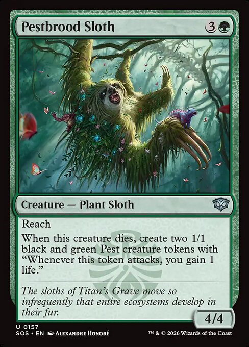 Pestbrood Sloth - Secrets of Strixhaven Magic card