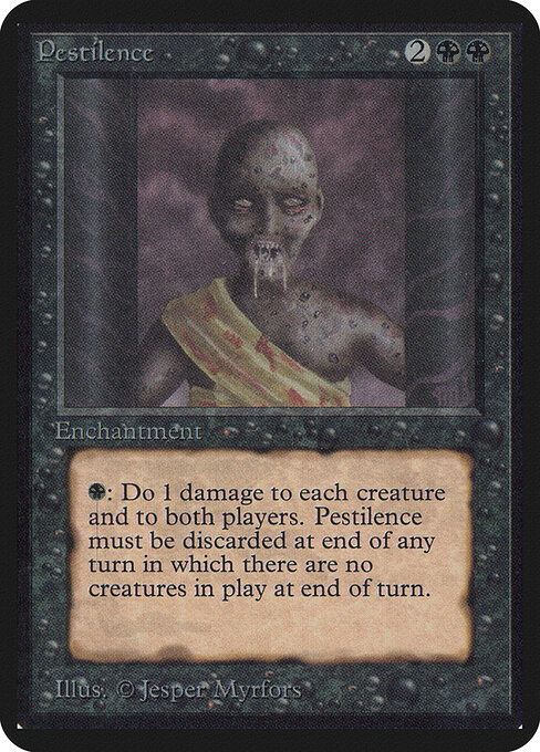 Pestilencia (Pestilence) - Fourth Edition (#152) - Illustrated by Jesper Myrfors - Magic: The Gathering Card