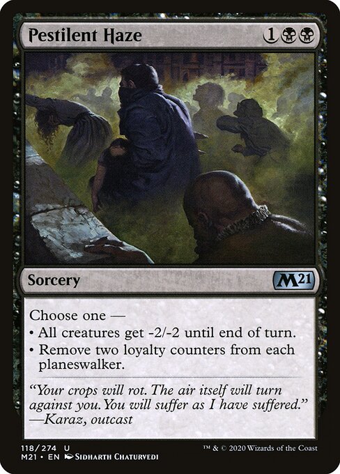 Pestilent Haze - Core Set 2021 Magic card