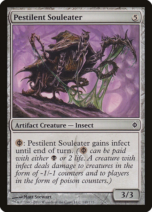 Pestilent Souleater - New Phyrexia Magic card
