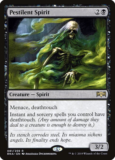 Pestilent Spirit - Ravnica Allegiance Magic card