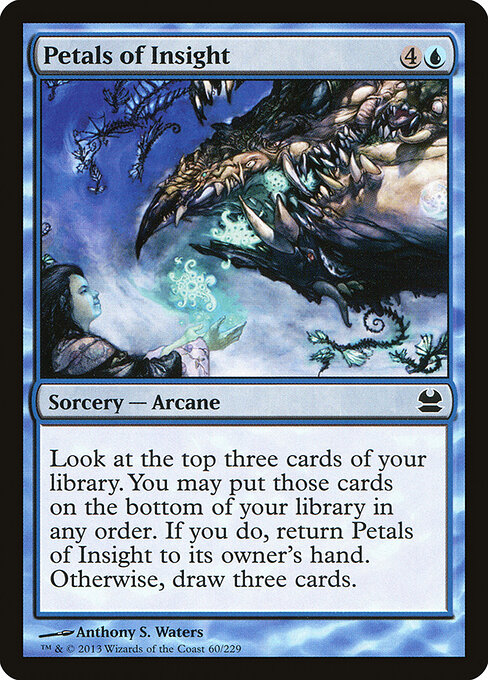 Petals of Insight - Modern Masters Magic card