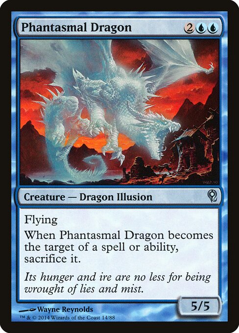 Phantasmal Dragon - Duel Decks: Jace vs. Vraska Magic card