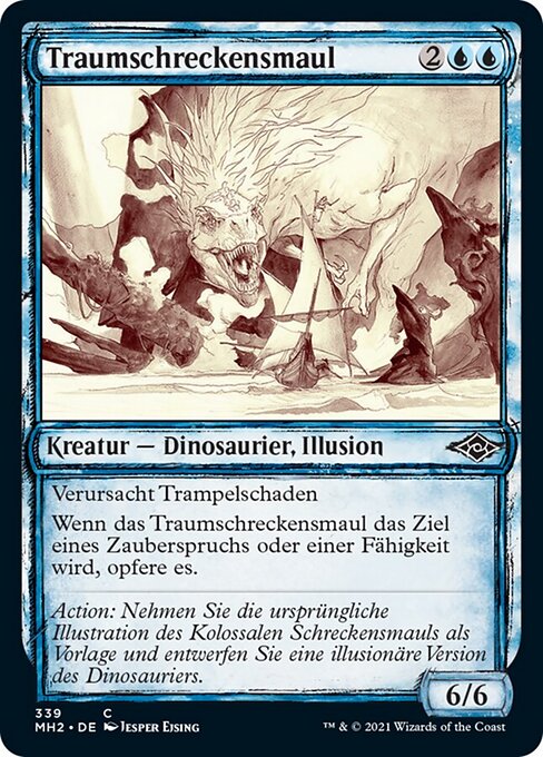 Traumschreckensmaul (Phantasmal Dreadmaw) - Modern Horizons 2 (#339) - Illustrated by Jesper Ejsing - Magic: The Gathering Card