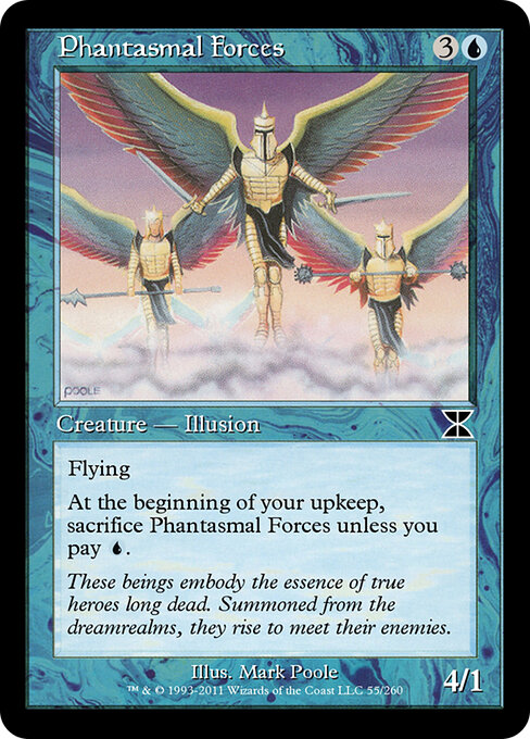 Phantasmal Forces - Masters Edition IV Magic card