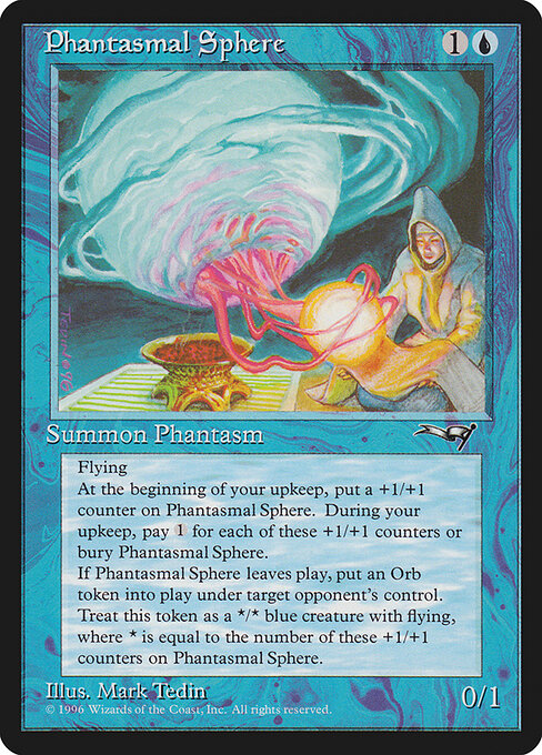 Phantasmal Sphere - Alliances Magic card
