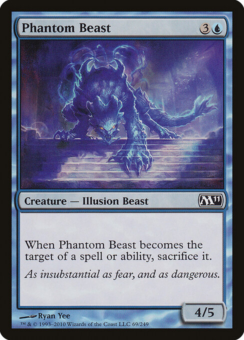 Phantom Beast - Magic 2011 Magic card