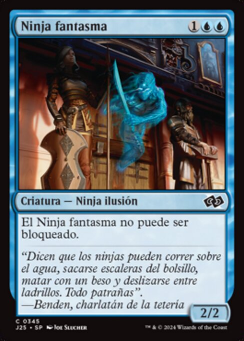 Phantom-Ninja (Phantom Ninja) - Foundations Jumpstart (#345) - Illustrated by Joe Slucher - Magic: The Gathering Card