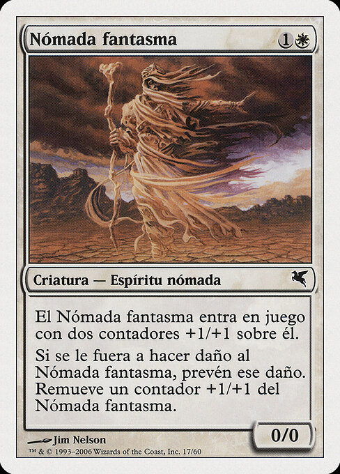 Nómada fantasma (Phantom Nomad) - Salvat 2005 (#C17) - Illustrated by Jim Nelson - Magic: The Gathering Card