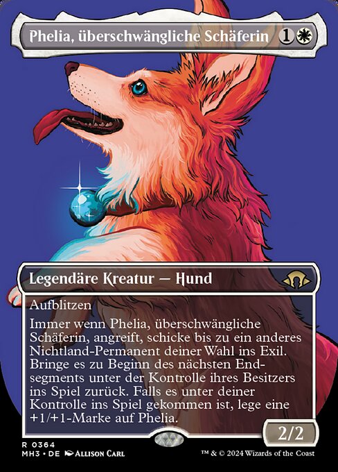 Phelia, Pastora Exuberante (Phelia, Exuberant Shepherd) - Modern Horizons 3 (#40) - Illustrated by Rudy Siswanto - Magic: The Gathering Card