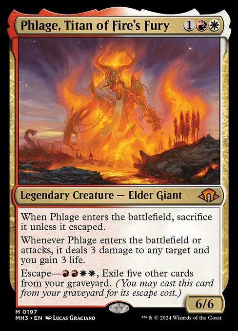 Phlage, Titan of Fire's Fury - Modern Horizons 3 Magic card