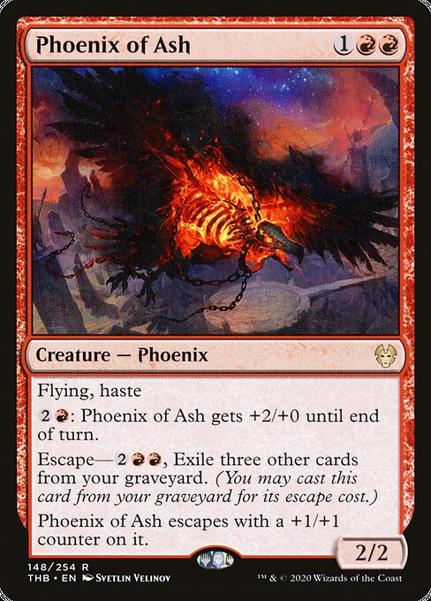 Phoenix of Ash - Theros Beyond Death (#148) - Illustrated by Svetlin Velinov - Magic: The Gathering Card