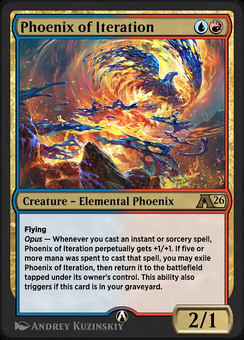 Phoenix of Iteration - Alchemy: Secrets of Strixhaven Magic card