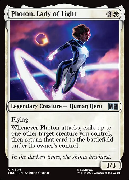 Photon, Lady of Light - Marvel Super Heroes Commander Magic card