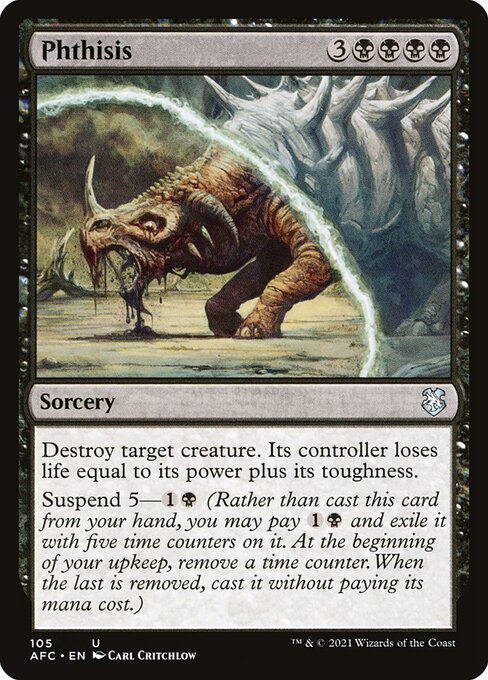 Phthisis - Forgotten Realms Commander Magic card