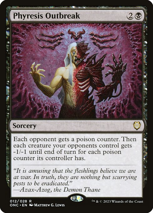 Phyresis Outbreak - Phyrexia: All Will Be One Commander Magic card