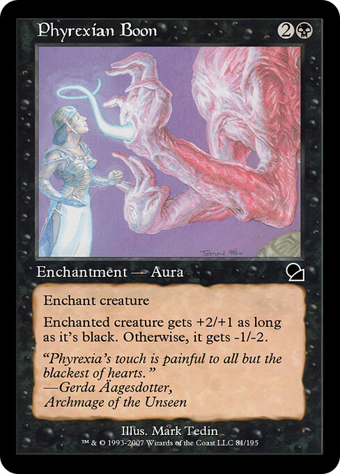 Phyrexian Boon - Masters Edition Magic card