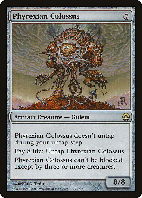 Phyrexian Colossus - Duel Decks: Phyrexia vs. the Coalition (#16) - Illustrated by Mark Tedin - Magic: The Gathering Card
