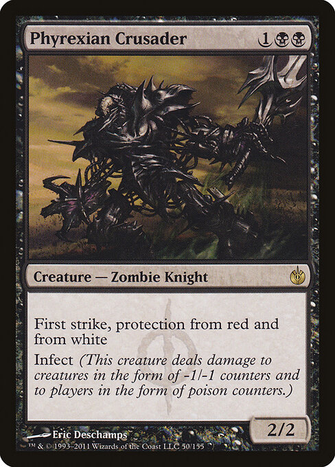 Phyrexian Crusader - Mirrodin Besieged (#50) - Illustrated by Eric Deschamps - Magic: The Gathering Card