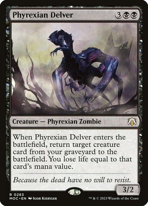 Phyrexian Delver - March of the Machine Commander Magic card
